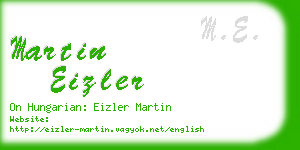 martin eizler business card